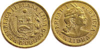 Peru 1/2 Libra 1/2 Libra - Gold -