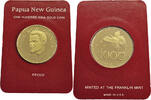 Papua new Guinea 100 Kina Independence - Gold -
