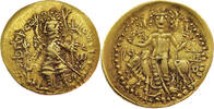 India, Kushan Sasanians AV Dinara Vasudeva I- Gold -