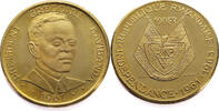 Rwanda 100 Francs President Gregoire Kayibanda - Gold -