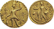 India, Kushan Empire AV Dinara 247-267 Vasishka - Gold vz 1,099.39 &pound;  +  14.35 &pound; shipping