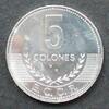 Costa Rica 5 Colones S.88 b / Al / Staatswappen - Wert zwischen Zweigen -