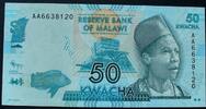Malawi 50 Kwacha 1.1.2012 P. 58 a / Serie AB kfr 2.69 £  +  5.20 £ shipping