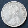 Indien 1 Rupee KM 473.1 / 916er Silber, 11,66g / Victoria - Blumendekor -