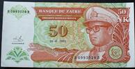 Zaire 50 Nouveaux Makuta 24.6.1993 P. 57 / Serie B-B I- 3.90 £  +  5.21 £ shipping