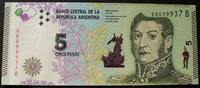 Argentinien 5 Pesos P. 359 b / Serie B -