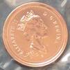 Kanada 1 Cent E, K galv. / Elizabeth II. - Zuckerahornzweig -