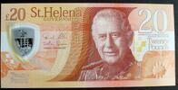 St. Helena 20 Pounds P. 16 / Polymer / Charles III. -