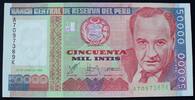 Peru 50.000 Intis 28.6.1988 P. 142 kfr 2.16 £  +  5.20 £ shipping