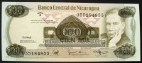 Nicaragua 100.000 Cordobas P. 149 / Aufdruck auf 500 Cordobas -