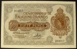 Falkland Inseln 50 Pence P. 10 b / Serie D59017 -