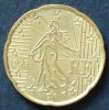 Frankreich 20 Cent S.655 / Al-Bro / Säerin vor aufgehender Sonne -