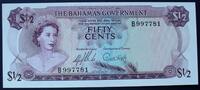 Bahamas 1/2 Dollar P. 17 a / Serie B997781 -