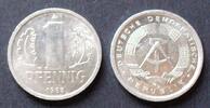 DDR 1 Pfennig S.8 / Al / Staatswappen - Wertangabe, zwischen Eichenzweigen -