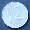 Litauen 2 Centai S.16 / Al / Staatswappenbild -