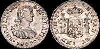 México 1/2 Real 1808-1833 Fernando VII -