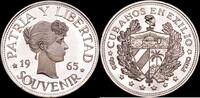 Cuba Cuba Peso Souvenir 1965 Prueba