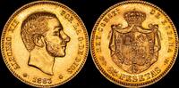 Madrid 25 Pesetas 1883*18-83* 1874-1885 Alfonso XII EBC- 1,142.56 &pound;  +  21.16 &pound; shipping