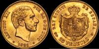Madrid 25 Pesetas 1881 *18-81* 1874-1885 Alfonso XII EBC 973.29 &pound;  +  21.16 &pound; shipping