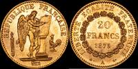 Paris-A 20 Francos 1875 Francia EBC 719.39 &pound;  +  21.16 &pound; shipping