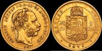 Kremnitz 8 Forint / 20 Francos 1879 Austria vz 719.39 &pound;  +  21.16 &pound; shipping