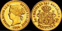 Manila 1 Peso 1864 1833-1868 Isabel II EBC- 668.61 &pound;  +  21.16 &pound; shipping