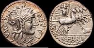 Roma Denario 124 a.C. REP&Uacute;BLICA EBC-/MBC+ 152.34 &pound;  +  15.23 &pound; shipping