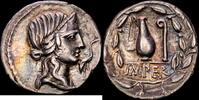Hispania Denario 81 a.C. REP&Uacute;BLICA EBC 719.39 &pound;  +  21.16 &pound; shipping
