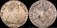 Valencia 4 Reales 1823 1808-1833 Fernando VII MBC 165.04 &pound;  +  15.23 &pound; shipping