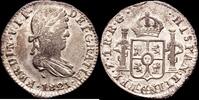 Zacatecas (M&eacute;xico) 1 Real 1821 1808-1833 Fernando VII EBC+ 550.12 &pound;  +  21.16 &pound; shipping