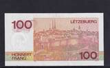Luxemburg 100 Francs (1986) AU-55,