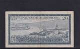 Luxemburg 20 Francs (1955) VF-, kleiner Einriss,