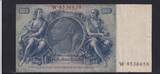 Deutsches Reich, Drittes Reich, 100 Reichsmark 1935 Ro.176b, DEU-211b, Zwischenform, Udr.-Bst. B Serie: W, VF+,