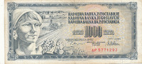 Jugoslawien 1000 Dinara -