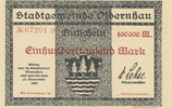 Deutsches Reich, Sachsen, 100000 Mark Olbernhau Stadtgemeinde, Variante: No KN Stern, -