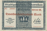 Deutsches Reich, Sachsen, 200000 Mark Olbernhau Stadtgemeinde, Variante: No KN, -
