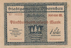 Deutsches Reich, Sachsen, 500000 Mark Olbernhau Stadtgemeinde, Variante: No KN, -