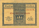 Deutsches Reich, Sachsen, 1 Million Mark, Olbernhau Stadtgemeinde, Variante: No KN Stern, -