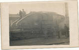 Deutsches Reich,Kaiserreich, Ansichtskarte,Fotokarte, Panzer, ein englischer Panzer auf den Bahnhof von Donai, -