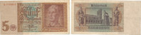 Deutsches Reich, Drittes Reich 5 Reichsmark Ro.179a, KN 7stellig, -