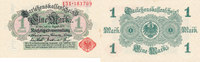 Deutsches Reich, 1 Mark 1914 Ro.51a ohne Unterdruck, Siegel rot,Vs.hellg... 12.98 £ Tax included +  6.06 £ shipping