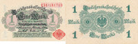Deutsches Reich, 1 Mark 1914 Ro.51a ohne Unterdruck, Siegel rot,Vs.hellg... 12.98 £ Tax included +  6.06 £ shipping