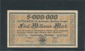 Deutsches Reich,Weimarer Republik, 5 Millionen Mark, Reichbahndirektion Dresden, -