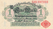 Deutsches Reich, Kaiserreich, 1 Mark 1914 Ro.51a ohne Unterdruck, Siegel... 12.98 £ Tax included +  6.06 £ shipping