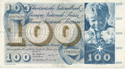 Schweiz 100 Franken 23.12.1965 P49h gebraucht III, 38.91 £ Tax included +  6.05 £ shipping