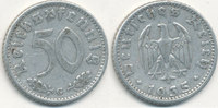 Deutsches Reich,Drittes Reich, 50 Reichspfennig J.368 Alu, -