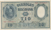 Schweden 10 Kronor 1947 leicht gebraucht II, 6.93 £ Tax included +  6.07 £ shipping