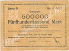 Deutsches Reich,Weimarer Republik, 500000 Sonneberg Thüringen, -