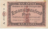 Deutsches Reich,Weimarer Republik, 20000 Mark Solingen, Stadt, -