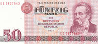 Deutschland,DDR, 50 Mark Ro.360c Comoutersatz Serie:EE, -